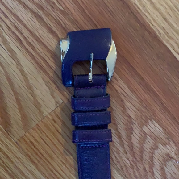 Vintage Purple Leather Belt Omega main image 6